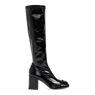 Courr&egrave;ges Heeled Boots, female, Black, Size: 7 US Reedition Heeled Boots