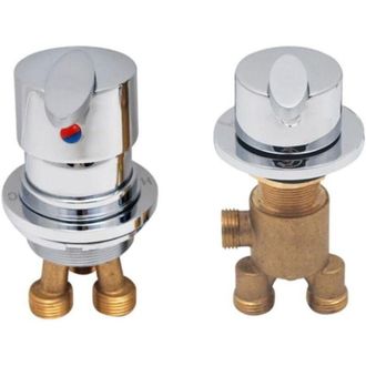 OEM Juego De 2 Grifos Para Ba&ntilde;era, Grifos Mezcladores Para Ba&ntilde;o, Grifos De Ducha Divididos De Dos Piezas, Grifo O Desviador De Agua Fr&iacute;a Y Caliente, Mezcl