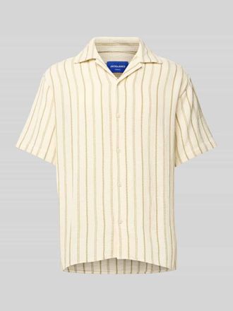 Jack & Jones Jack & Jones Regular Fit Freizeithemd mit Resortkragen Modell COBA in Khaki, Gr&ouml;&szlig;e XL
