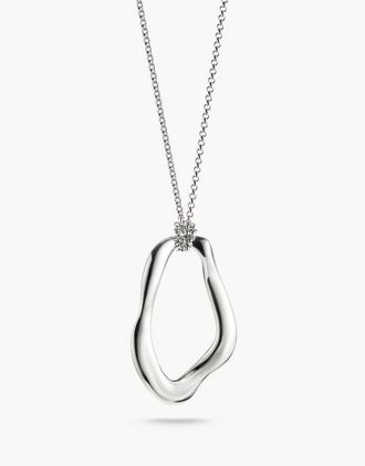 Thomas Sabo Collana argentata con pendente Natural Beauty-Argento