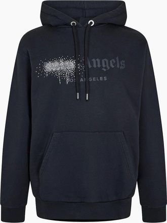 Palm Angels Mens Palm Rstone Hoody - Black - Size: 42