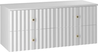 Petits Meubles Mueble bajo lavabo encimera estratificado Blanco