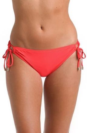 La Blanca Island Goddess Hipster Bikini Bottoms in Guava at Nordstrom Rack, Size 10