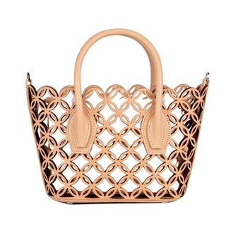 Marina Raphael Dames, Tassen, Beige, Maat: ONE Size Katoen