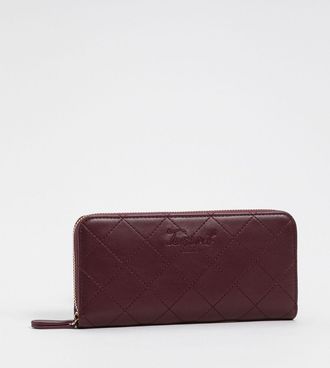 Twinset Portafoglio Continental in pelle bovina con logo ricamato