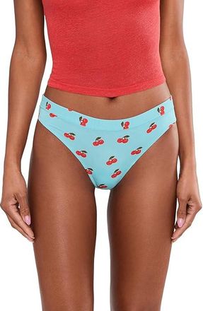 MeUndies Feel Free Thong Womens Lingerie Cherry Cherry Baby : 2XL, Elastane/Microfiber