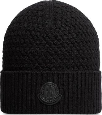 Moncler Logo-patch Beanie Hat