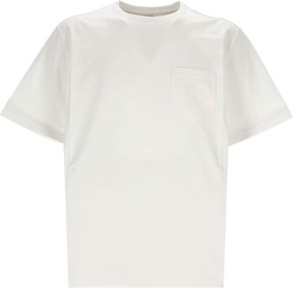 Berluti Tシャツ レザータブポケット 白 【2025春夏】 Berluti Tシャツ レザータブポケット 白 【2025春夏】 (Berluti