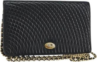 Bally Pre-owned Leren Schoudertas - Dames - Vintage Schoudertas - Zwart - ONE Size - Leer - Vintage