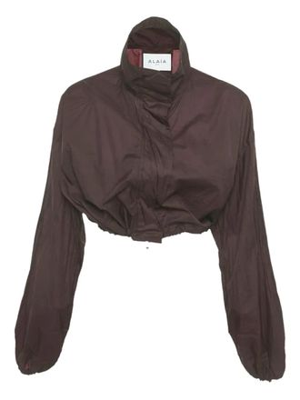 Alaia hooded jacket - women - Polyamide - S - Red