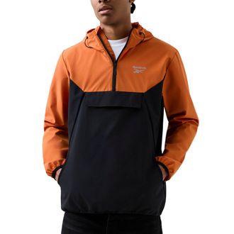 Reebok Heren Burbage Overhead Windrunner Jacket (Oranje/zwart)