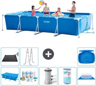 Intex Piscina Con Estructura Rectangular - 450x220x84 Cm - 7-piezas S30310