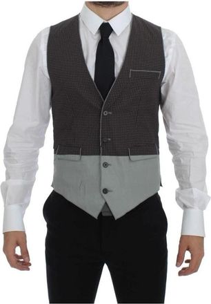 Dolce & Gabbana Two Tone Vest - Heren - Gillet - Veelkleurig - S - Katoen - Kostuums