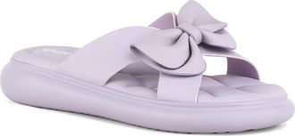 Unze Womens JAYDE Bow Accented Slippers UK Size 3-8