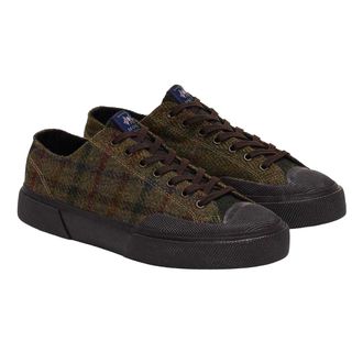 Superga Volwassen unisex 2432 Works Patchwork Wollen Trainers (Groen/donkerbruin)