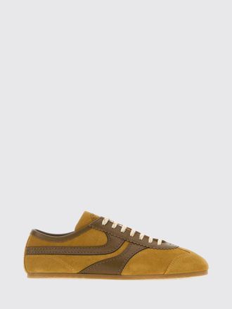 Dries Van Noten Bicolour Low-Top Sneakers in Smooth and Suede Leather