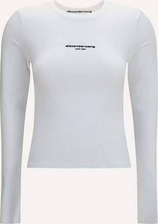 Alexander Wang T-shirt con logo Woman S
