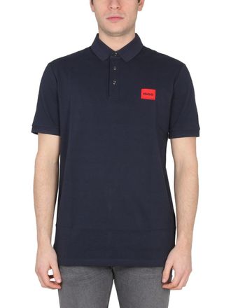 HUGO BOSS Patch Logo Polo Shirt - Blue