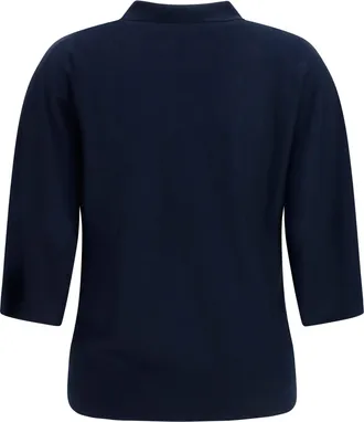 Lisa Yang Womens Norie Sweater Navy Kashmir-Capra Hircus Kashmir/capra