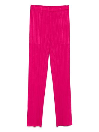 Pleats Please Issey Miyake Plissé broek - Roze