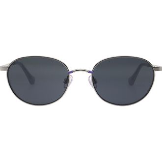 Florence By Mills 51mm Oval Sunglasses in Silver at Nordstrom Rack