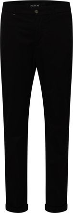 Replay Mens Heren Chinos in Black Cotton - Size 33W/30L