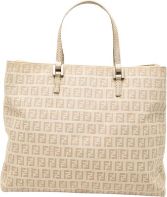 Fendi Borsa tote in tela con motivo Zucchino 2000-2010 - Marrone