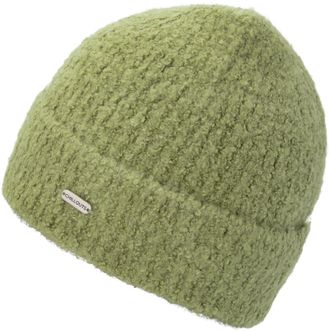Chillouts Beanie CHILLOUTS Esther Hat, Damen, gr&uuml;n (olive), Obermaterial: 100% Polyester, unifarben, M&uuml;tzen Beanie, mit seitlichem Chillouts Label, aus leichtem