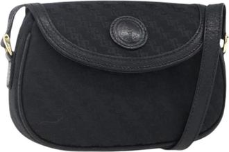 Gucci Pre-owned Canvas Cross Body Tas - Dames - Vintage Schoudertas - Zwart - ONE Size - Vintage