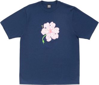 St&uuml;ssy S Flower T-Shirt Navy 1905189-NAVY