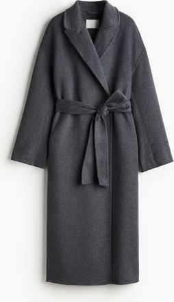 H&M Handgefertigter Mantel aus Wollmix - Grau