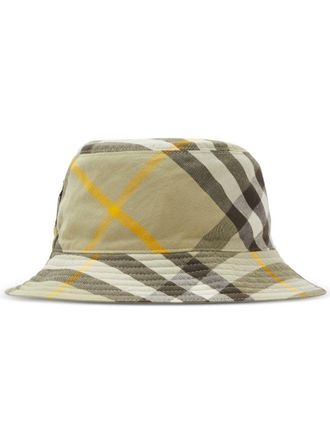 Burberry Cappello bucket reversibile a quadri - Toni neutri