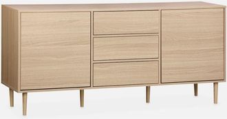 Sweeek Credenza a 2 ante effetto legno, 160cm