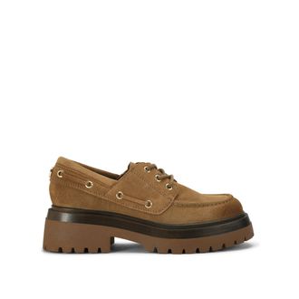 Steve Madden Womens Suede Detroit Brown Sneakers - Size UK 3