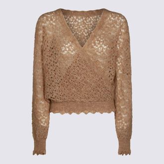 Twinset Beige Viscose Knitwear