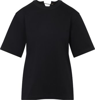 Carven Womens Pearl T-shirt - Black Cotton - Size X-Small