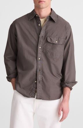 Madewell Allday Single Pocket Oxford Shirt in Pelican Green at Nordstrom, Size Xx-Large