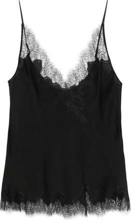 Carine Gilson Canottiera in seta - Nero