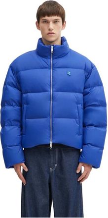 Ader Error Significant Down Jacket - Heren - Gewatteerde jassen - Blauw - M - Nylon - Jassen
