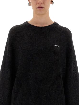 Rotate Lightweight Logo Jersey Sweater - Black