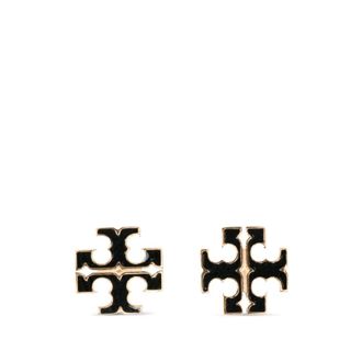 Tory Burch Tory Burch, Earrings, female, Black, Size: ONE SIZE Enamel Earrings