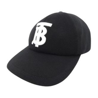 Burberry Pre-owned Accessories, female, Black, Size: ONE SIZE Pre-owned Cotton Cap
