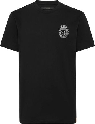 Billionaire Boys Club T-Shirt Ronde Hals Crest - Heren - T-shirts - Zwart - 4XL - Katoen - Tops