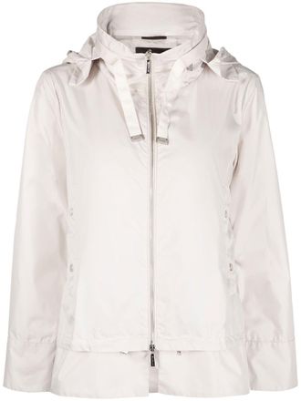 Moorer Cappotto con zip - Bianco