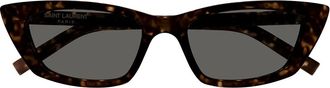 Saint Laurent Sunglasses Sl 277 010 Brown/Grey Women