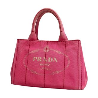 Prada Pink Canvas Tote Bag (Pre-Owned)