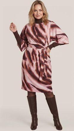 Mart Visser Milan Print Jurk Roze / Bruin Maxi