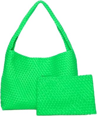 Susana Monaco Hobo Shoulder Bag With Zipper Pouch In Zing