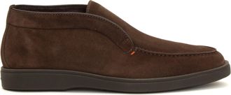 Santoni Suede Polacchino Boots