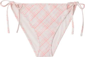 Burberry Slip bikini a quadri - Rosa